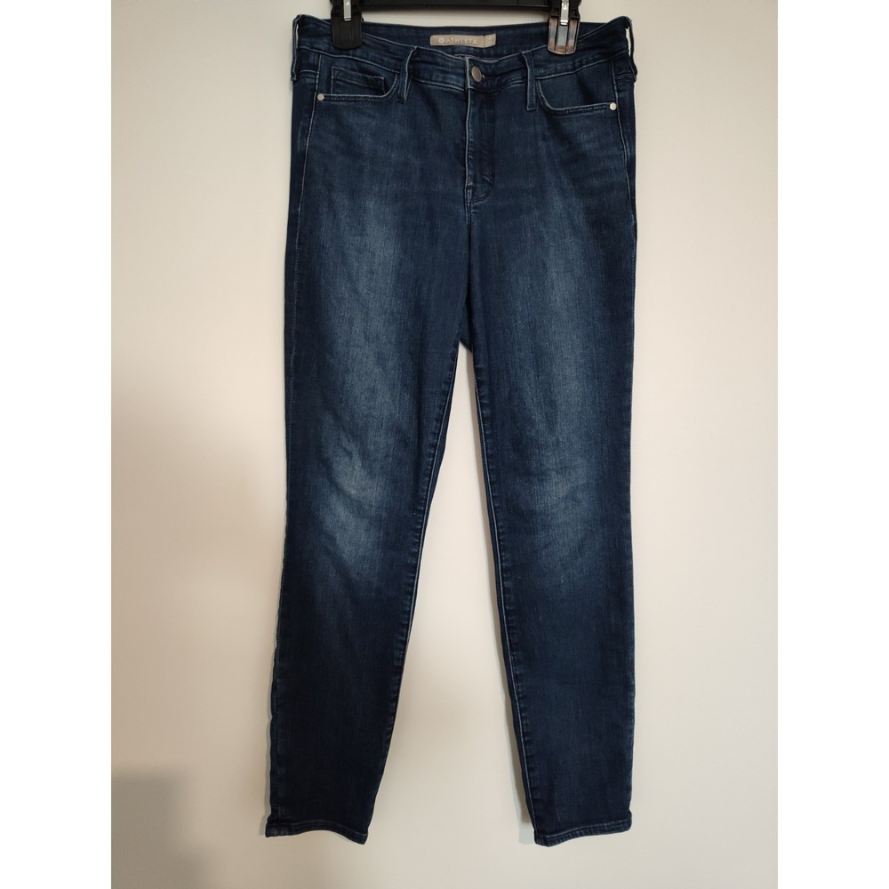 Athleta Sculptek Jeans Women's Dark Wash Blue Skinny Size 8 Denim